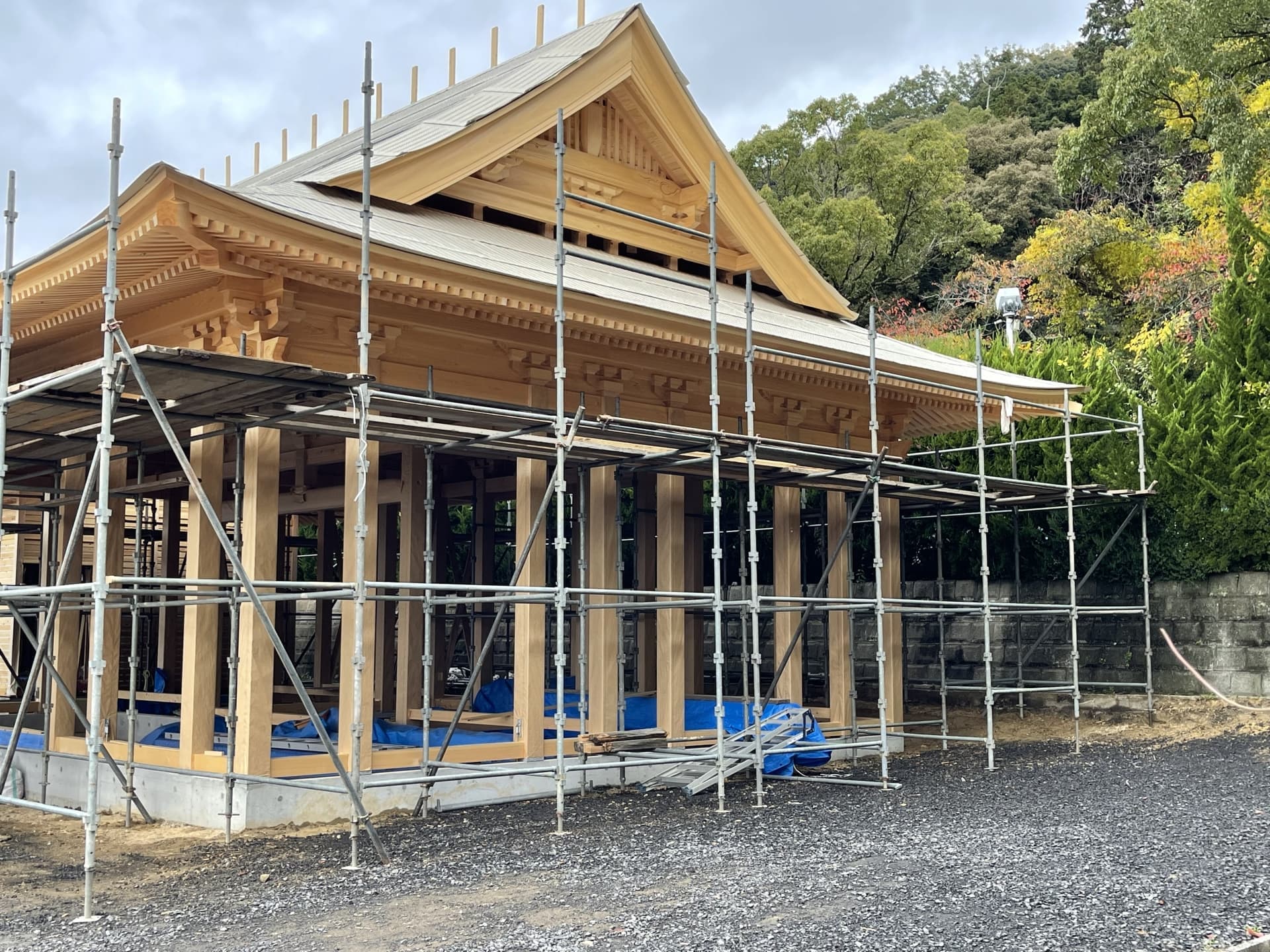 神社足場工事